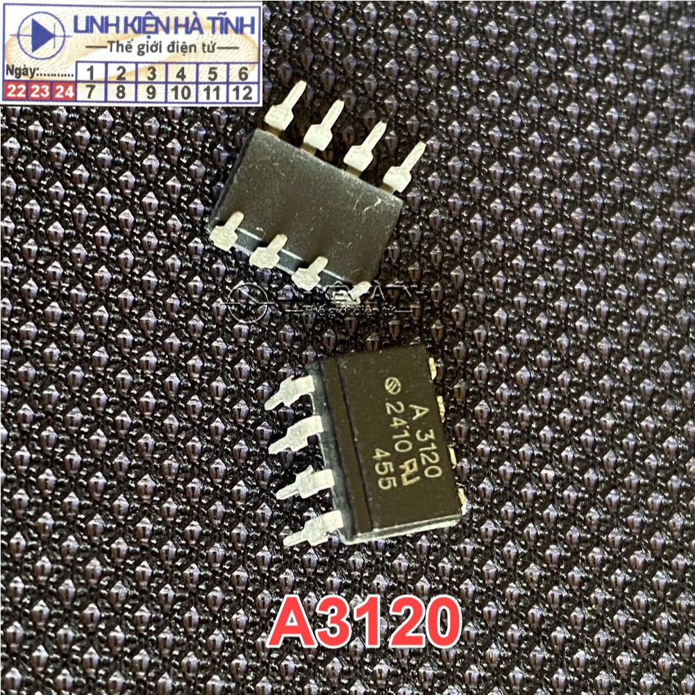 3 con IC A3120 A3120V HCPL-3120, HP3120 Opto Driver Dip-8