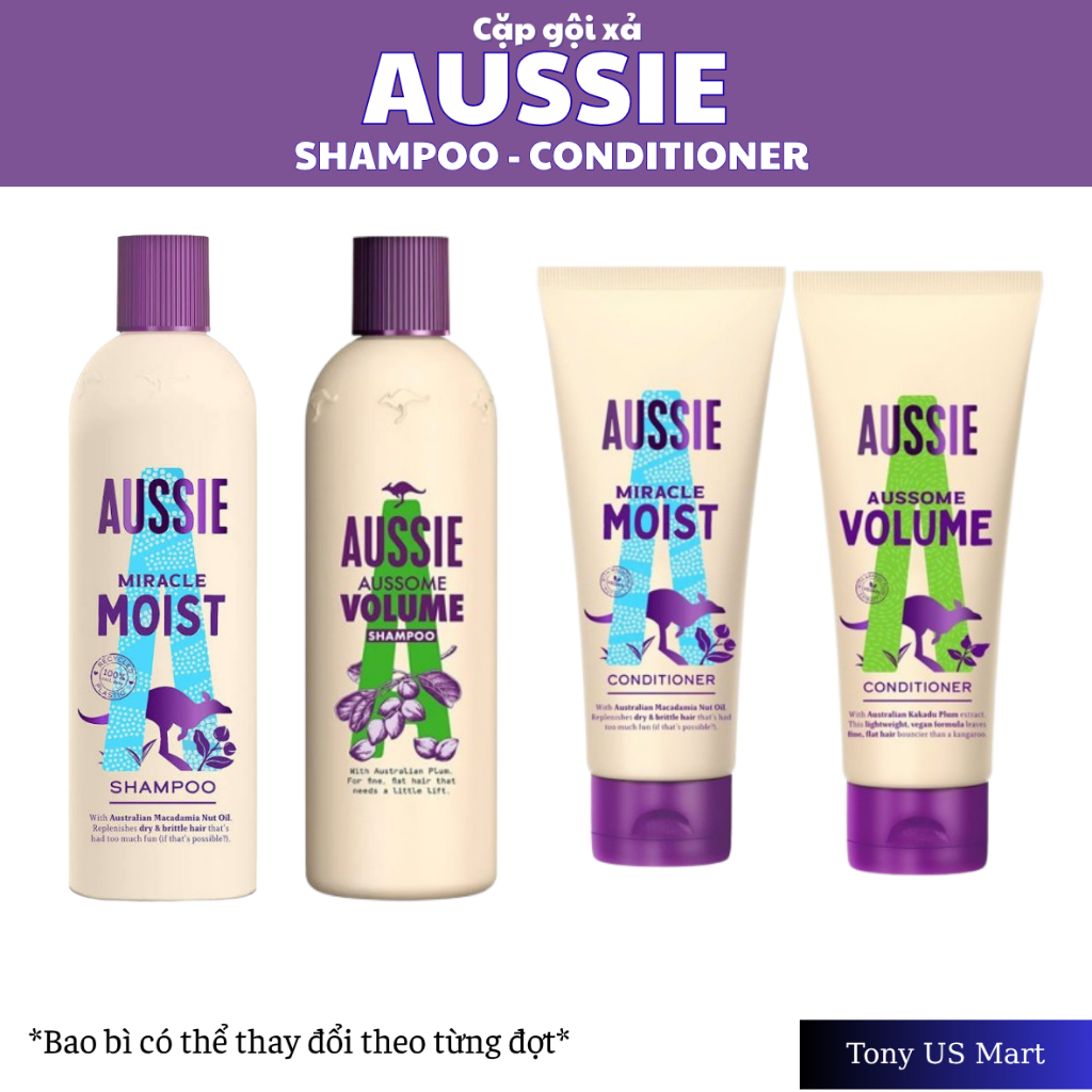 Aussie Shampoo Conditioner Chính Hãng Mỹ - Cặp Gội Xả Dưỡng Tóc, Nhiều Phiên Bản - Tony US Mart