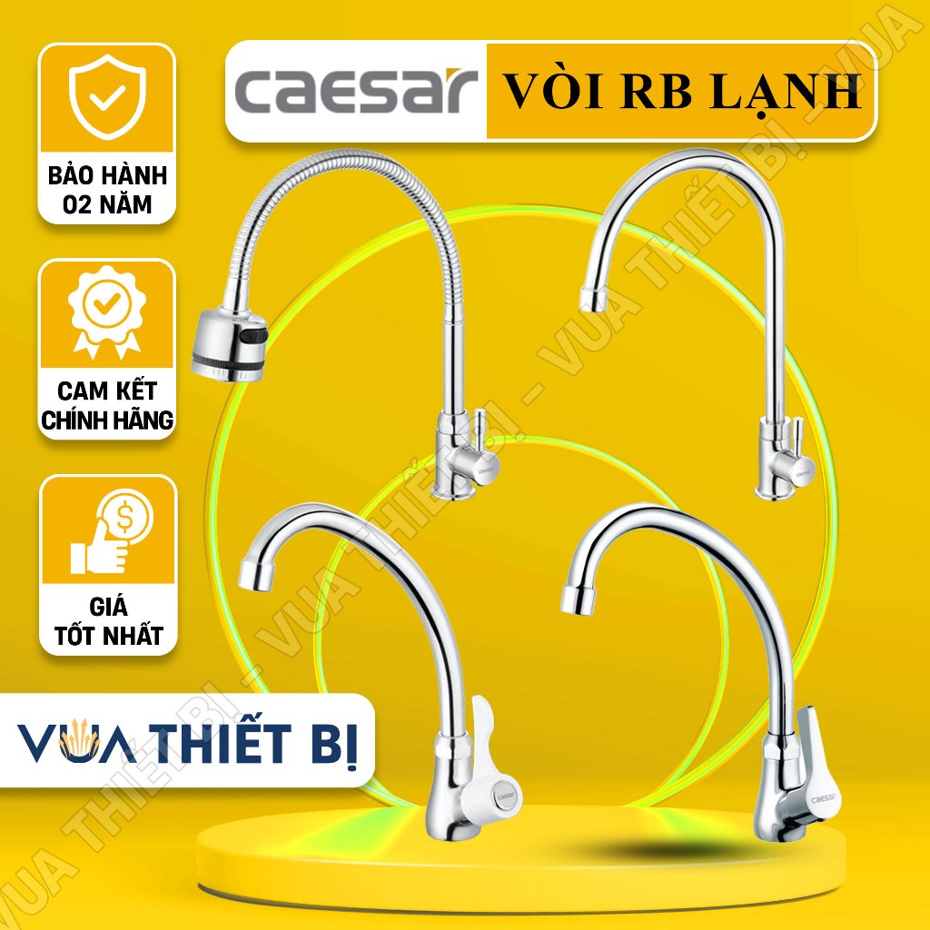 CAESAR K025C K027C K028C K035C - Vòi rửa bát lạnh gắn chậu