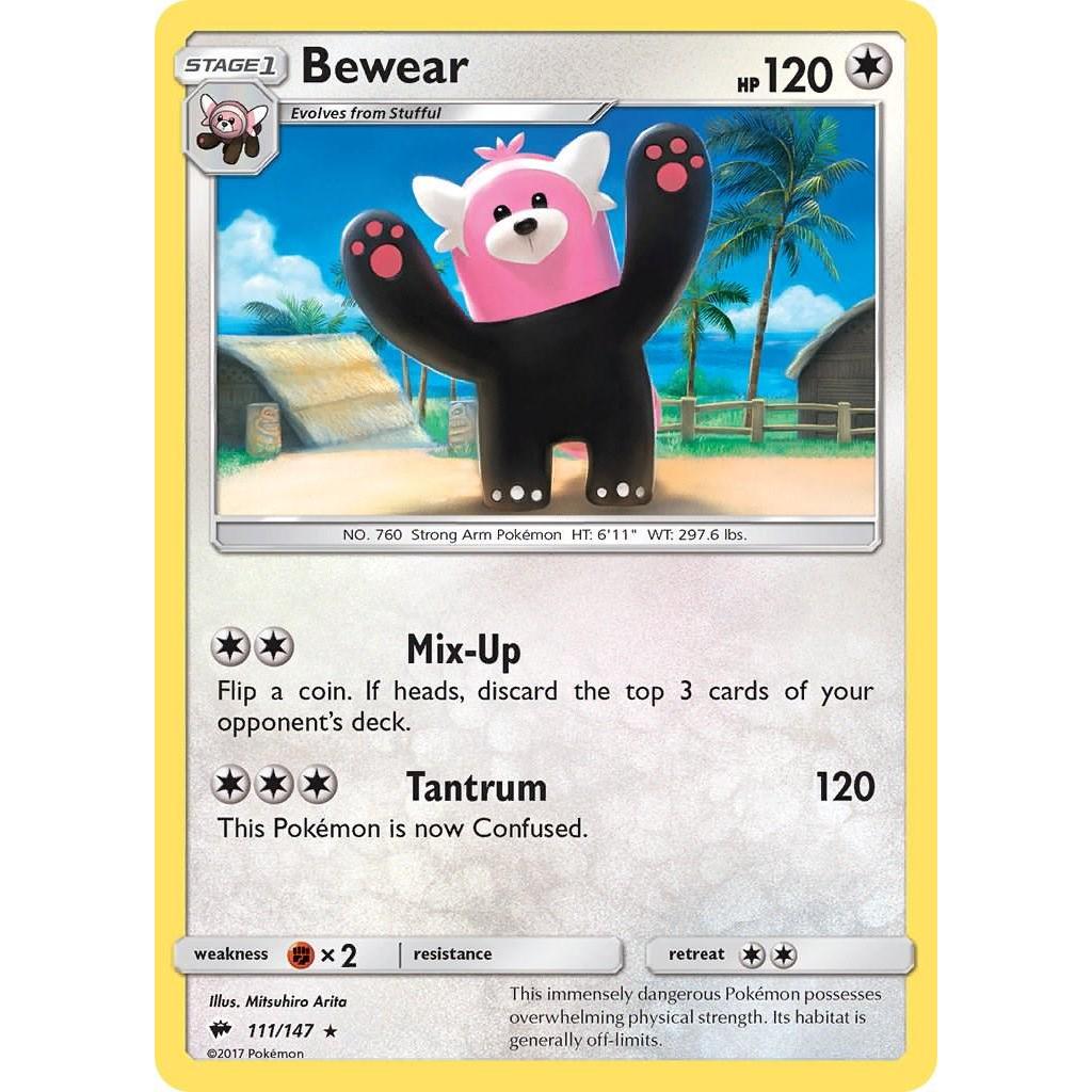 Bewear 111/147 Pokemon Card Chính Hãng