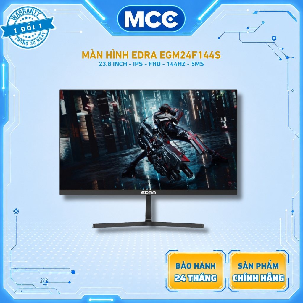 Màn Hình EDRA EGM24F144S ( 24 inch - IPS - FHD - 144Hz - 5ms )