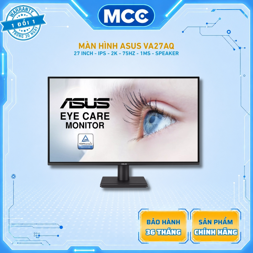 Màn hình ASUS VA27AQ 27 inch IPS 2K 75Hz - Speaker