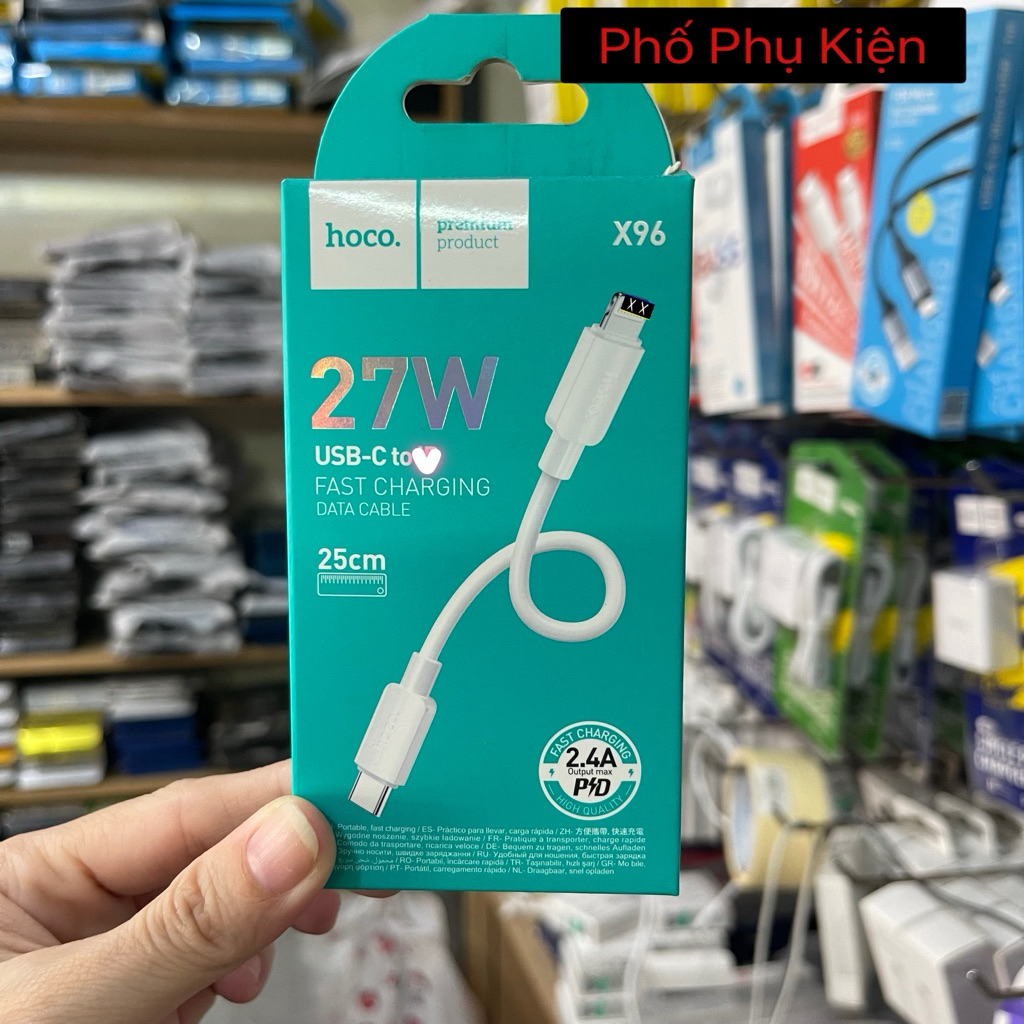 Cáp sạc nhanh ngắn 25cm Type c L-ning, Type c - Type c cho tất cả dòng máy - Phụ kiện sạc 43