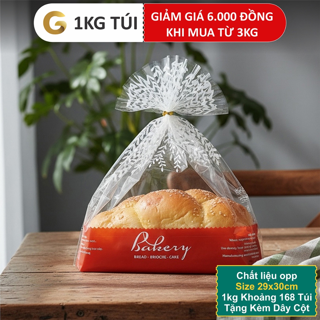 1kg Túi Đựng Bánh Mì Hoa Cúc Bakery (Túi Bopp Cúc Bakery) [Gold Pack]