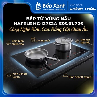 New 2026 | Bếp từ 2 vùng nấu Hafele HC-I2732A 536.61.726, hàng chính hãng, Made In Malaysia