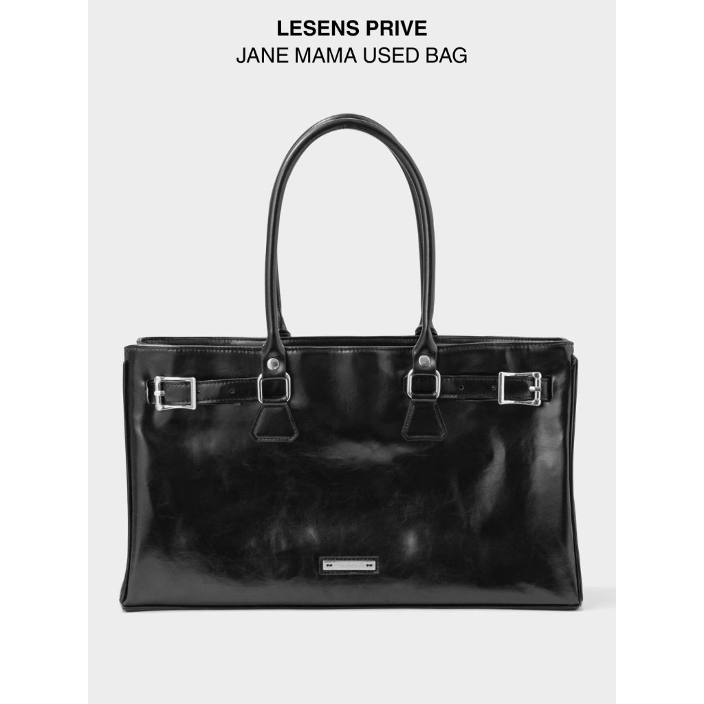 Túi Xách Chất Liệu Da PU Cao Cấp Lesens Khoá Kéo Logo Kim Loại Đeo Vai Cầm Tay / Jane Mama Used Bag | BigBuy360 - bigbuy360.vn