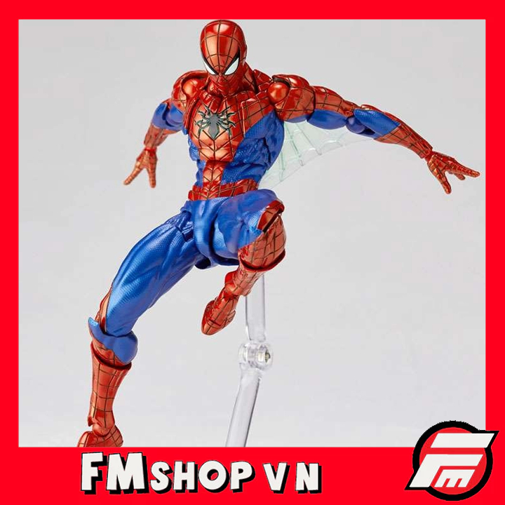 (2ND) MÔ HÌNH NGƯỜI NHỆN REVOLTECH AMAZING YAMAGUCHI SPIDER MAN VER 2.0 BOOTLEG