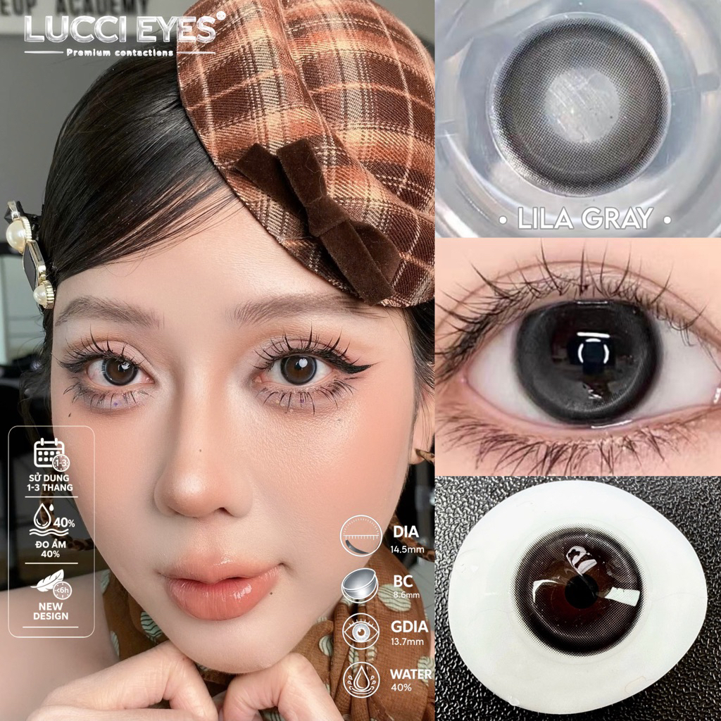 LILA GRAY - xám tự nhiên  - OLIVIA MONROSE LENS
