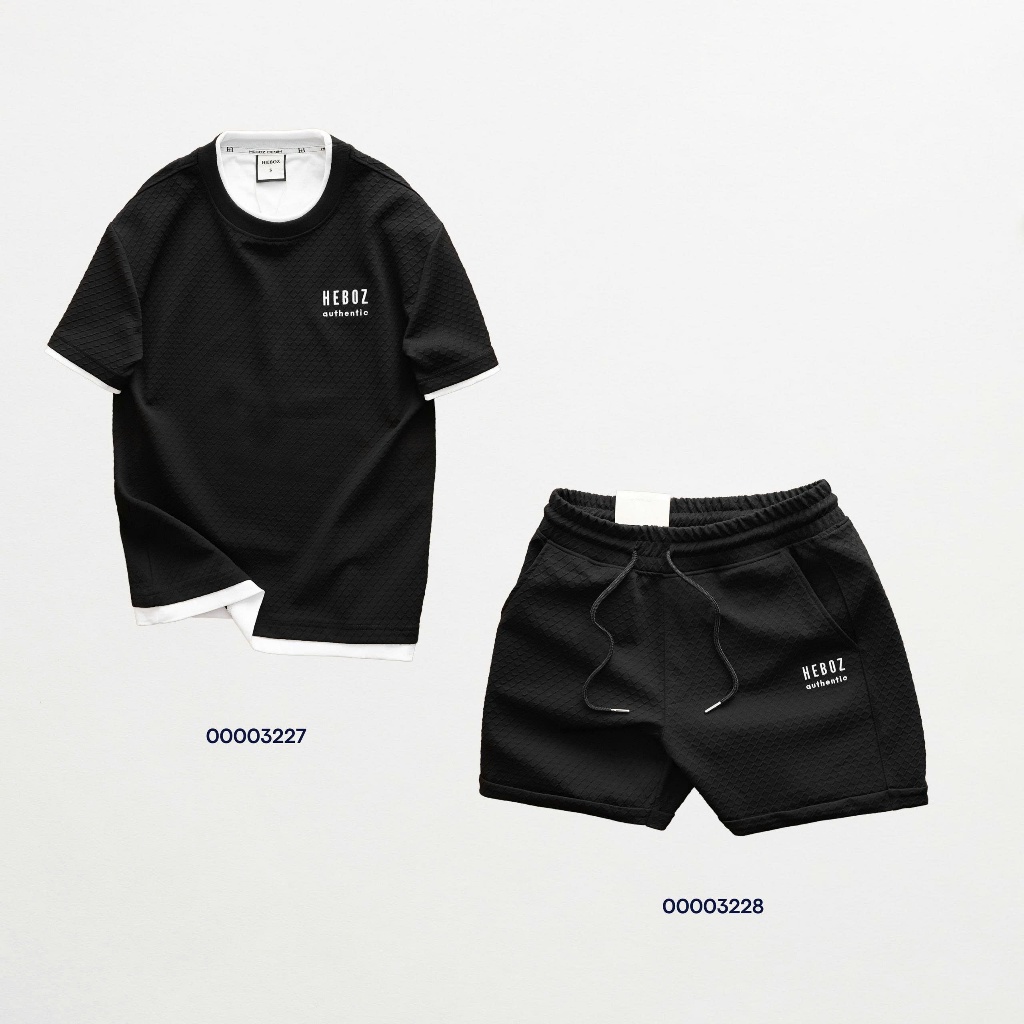 Set bộ nam HEBOZ layer authentic - 00003227 & 00003228