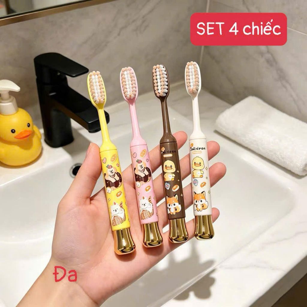 Set 4 bàn chải đánh răng Kashi cho trẻ từ 4_12year