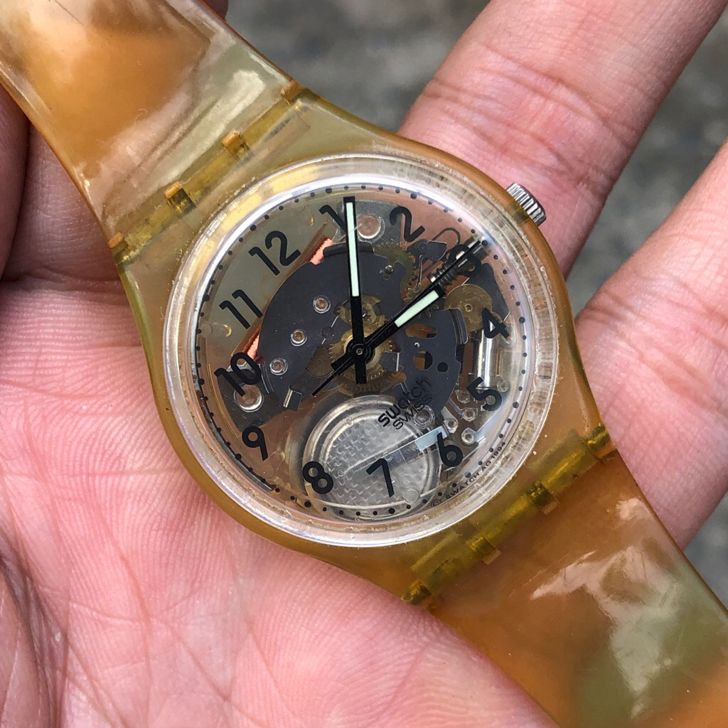 Đồng hồ Nam Nữ Swatch swiss lộ máy