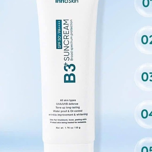 KEM CHỐNG NẮNG INNOSKIN B3 SUNCREAM SPF 50+