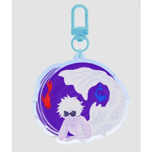 Jujutsu Kaisen fish Gojo Satoru acrylic ripple keychain 10
