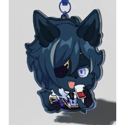Fox Kaeya Emote Acrylic Keychain (Genshin Impact) 2