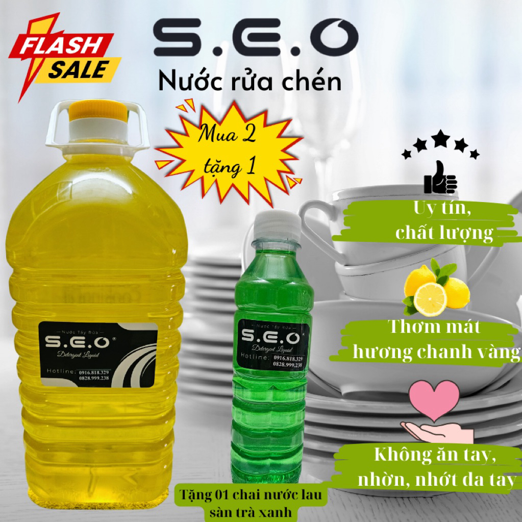 Mua 10L nước rửa chén bát tặng 1L nước lau sàn đậm đặc
