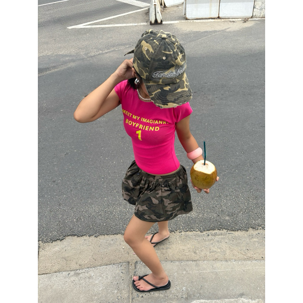 Áo Thun Nữ Babytee Màu Hồng Mùa Hè “ Boyfriend 1 “ _ Kraken Drk