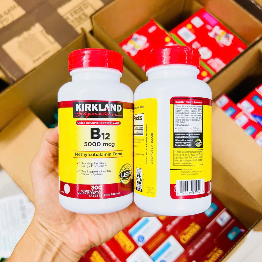 VIÊN UỐNG BỔ SUNG VITAMIN B12 KIRKLAND 5000mcg.