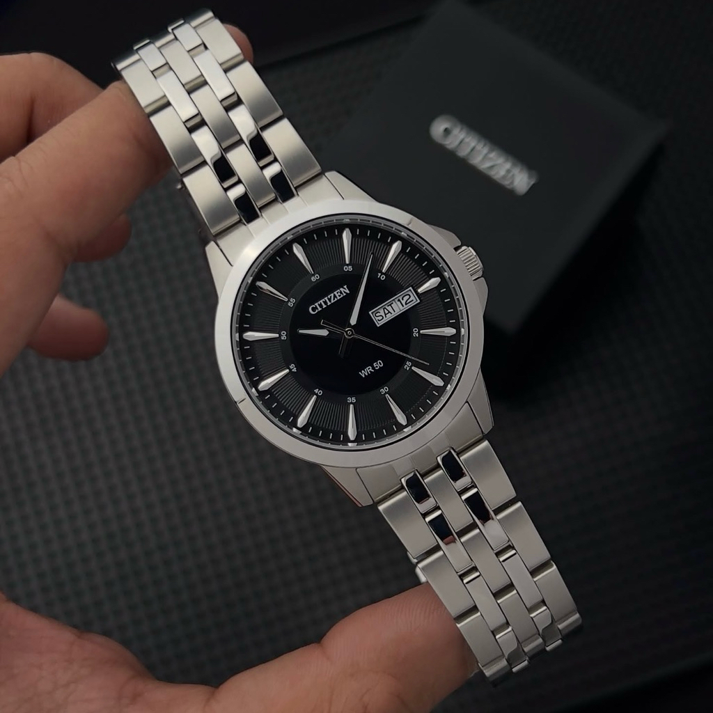Đồng hồ nam dây thép Citizen Quartz BF2011-51E