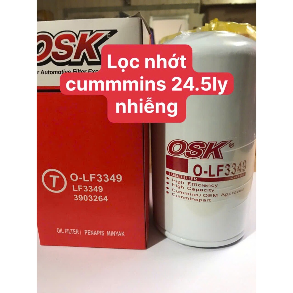 Lọc Nhớt Đầu Kéo Mỹ FREIGHTLINER, Dongfeng Cummins, Dongfeng Hoàng Huy. Mã số LF3349/SO-2317A