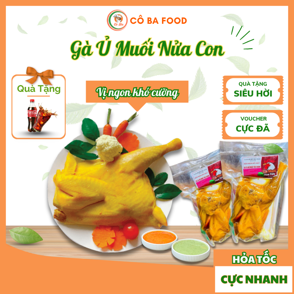 [ Siêu Tốc 1H ] Gà Ủ Muối Hoa Tiêu - Gà Ủ Muối Khay LC