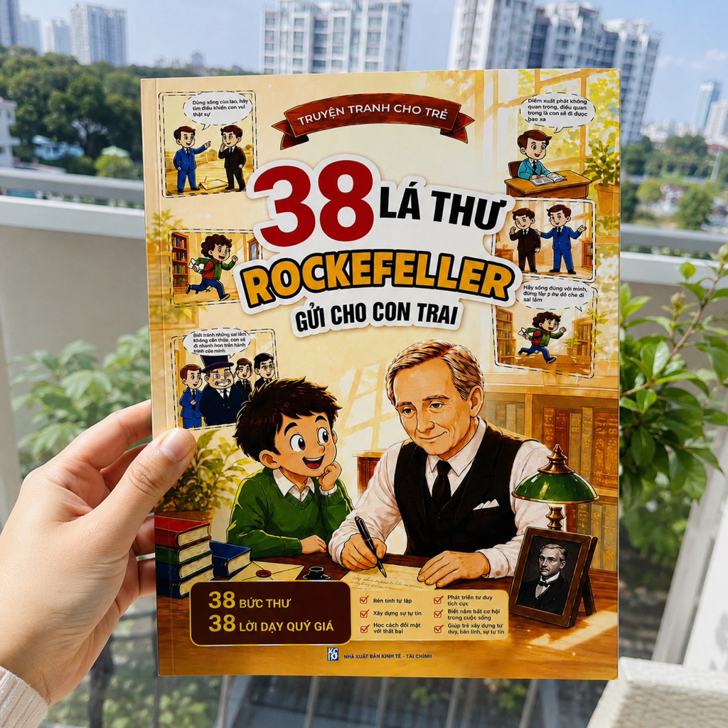 Sách - Truyện tranh 38 lá thư Rockefeller gửi cho con