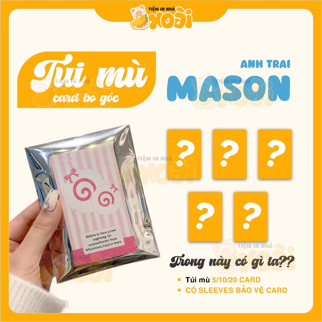 [Túi mù] Túi mù Card Bo Góc Anh Trai Mason Nguyễn