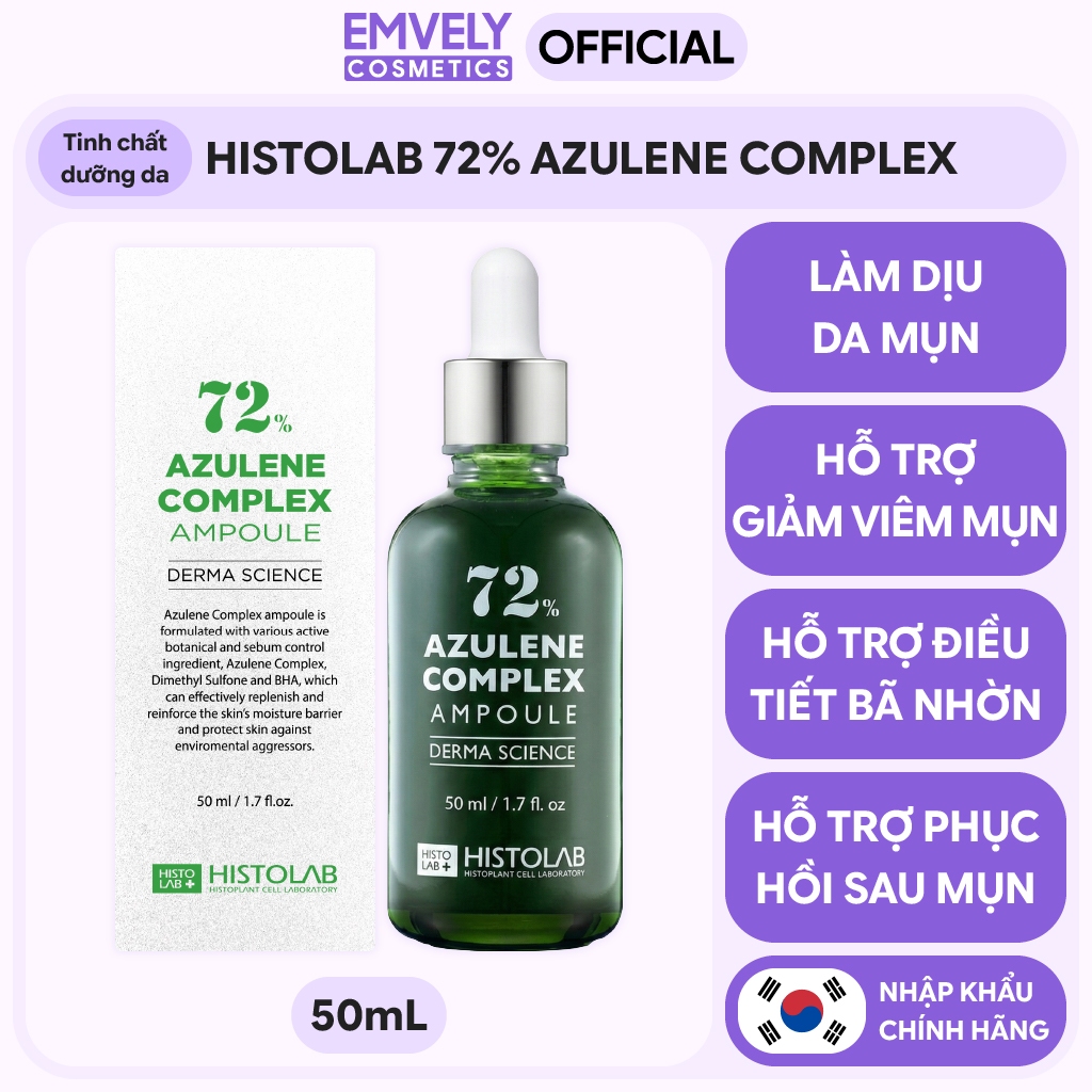 Tinh Chất Dưỡng Da HISTOLAB 72% AZULENE COMPLEX (50mL)