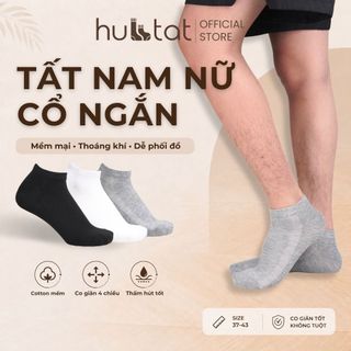 [DEAL SỐC] Tất nam nữ cổ ngắn phong cách basic, vớ cổ ngắn nam nữ cotton không xù, khử mùi thoáng khí - LUX-S01-1DOI