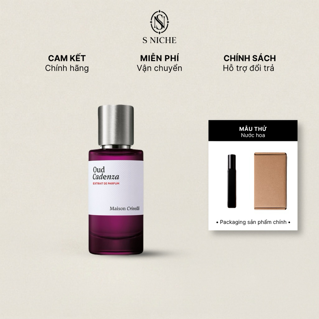 [SNICHE] Oud Cadenza Maison Crivelli | Mẫu thử nước hoa