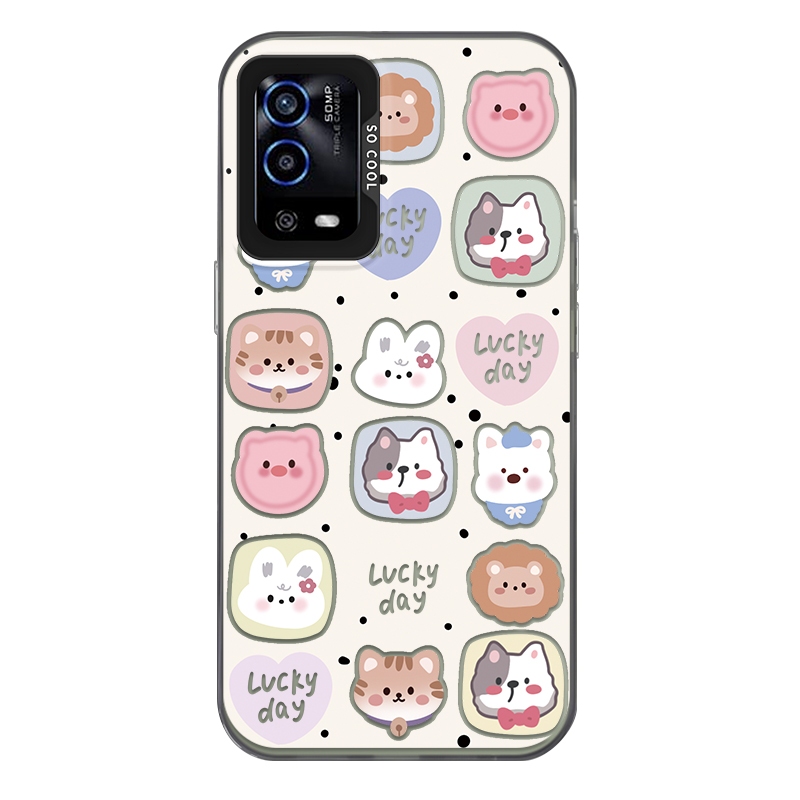 Dành cho Oppo A55/Oppo A55s/Oppo A56 Ốp điện thoại,Hình ảnh avatar thú cưng, Ốp lưng điện thoại IMD 