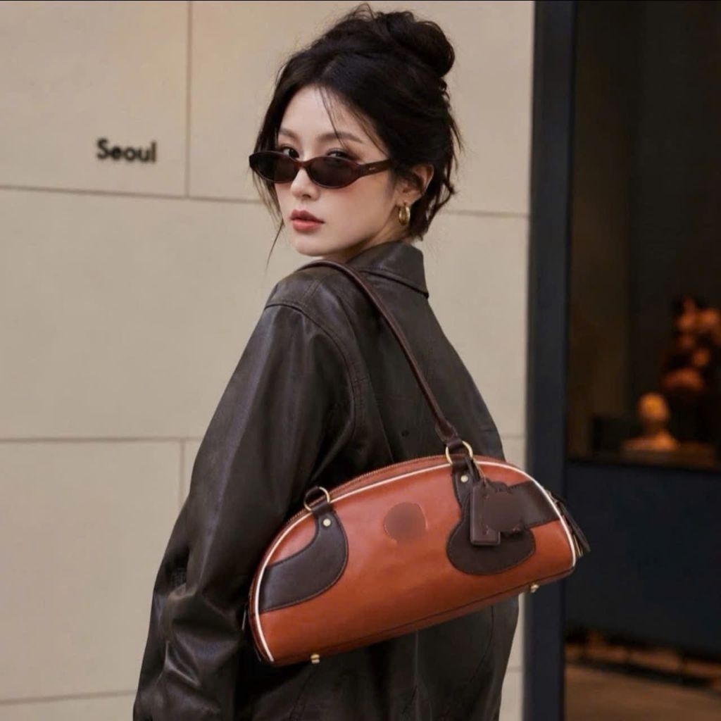 Túi xách Form bowling thời thượng BOWLING BAG 🤎CDU49