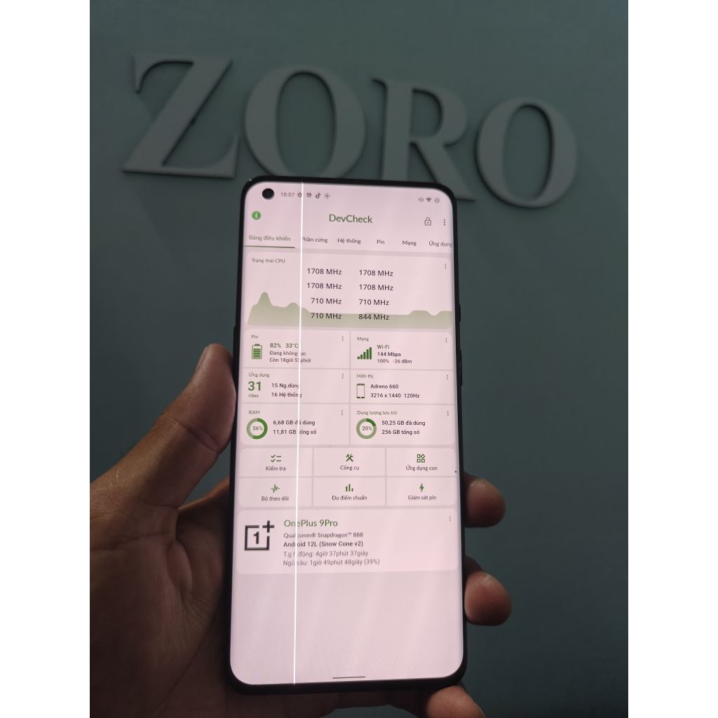 Oneplus 9 Pro - 12/256GB màn sọc