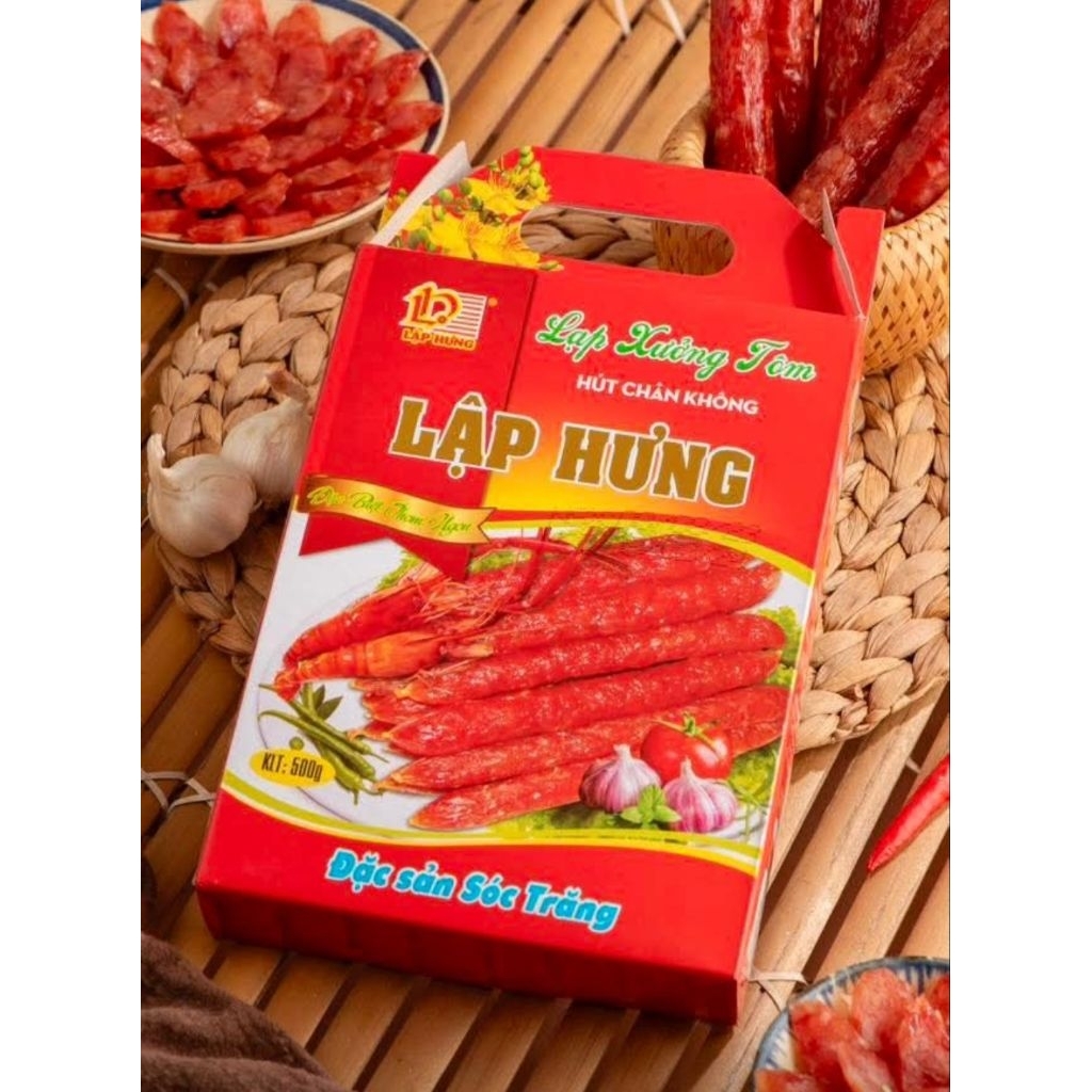 LẬP HƯNG_ Lạp xưởng tôm, lạp xưởng tươi, lạp xưởng khô _ 500g và 1kg
