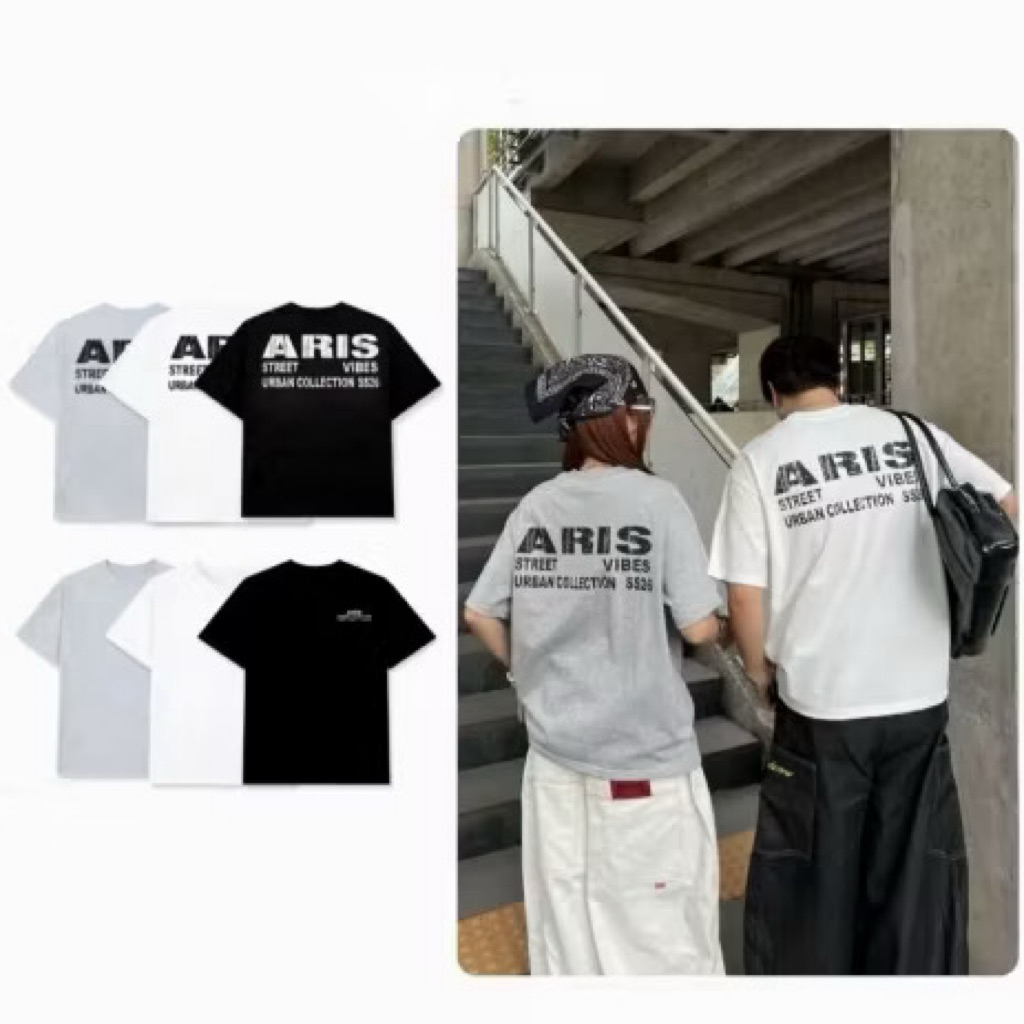 Áo thun unisex form boxy Street Vibes ARIS.STU cotton 2 chiều local brand AT19 [Best Seller - Deal m