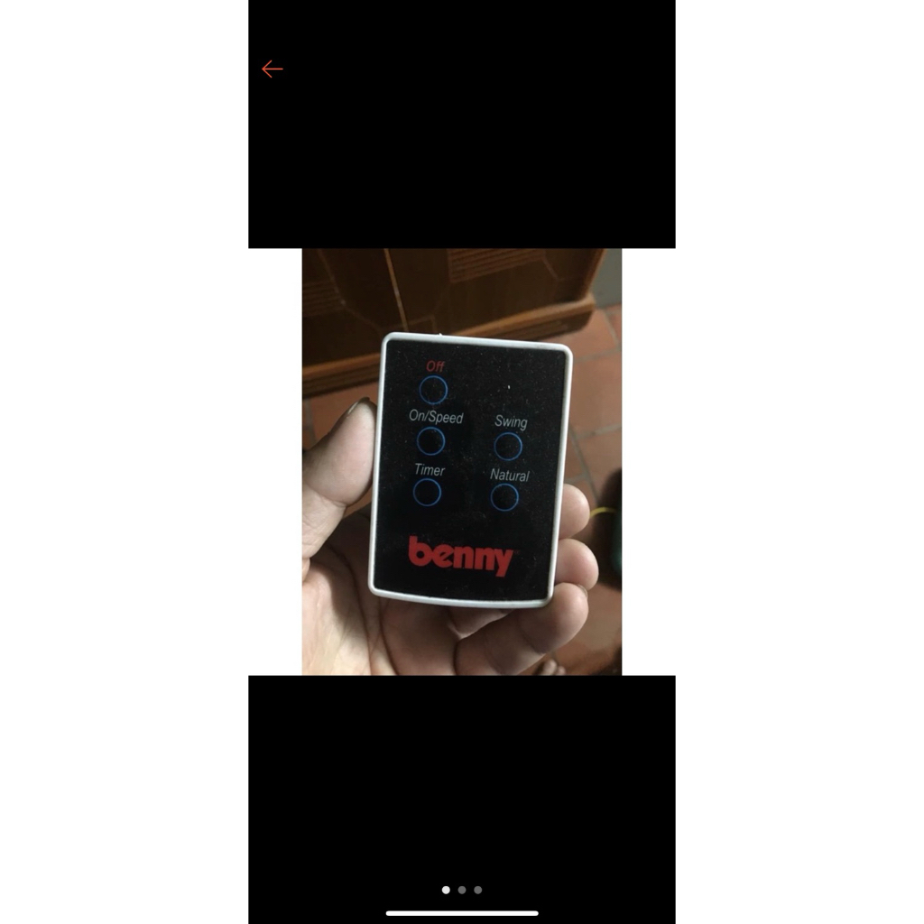 Điều khiển quạt cây, quạt treo tường benny (Đen) BF-42T, BF49T