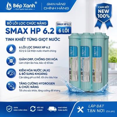 Karofi HP 6.2 - NEW 2026 | Bộ 6 lõi lọc Karofi Smax hiệu suất cao HP 6.2 - Lắp cho máy KAQ-U05, KAQ-U95, KAD-D66