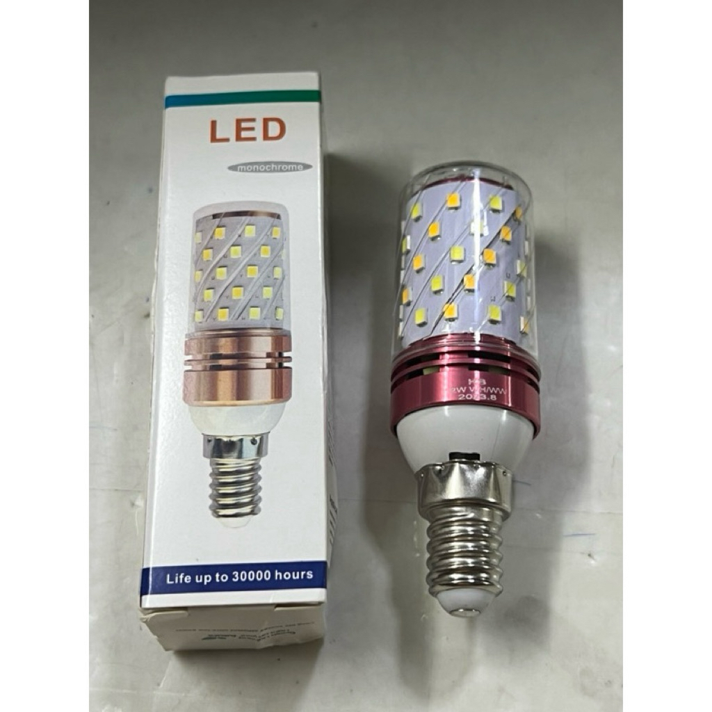 Bóng đèn led trang trí 12W 3 màu ( đổi màu ) E14/E27