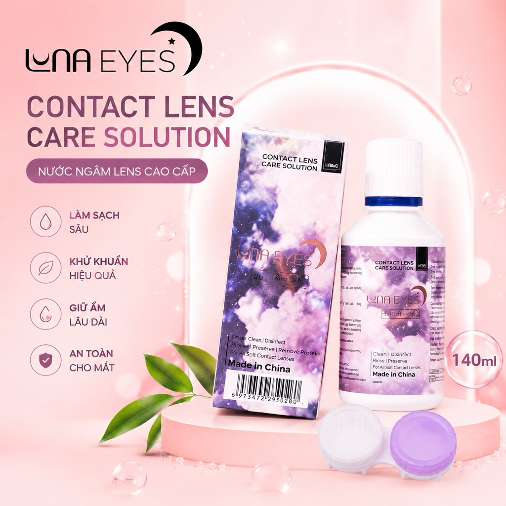 Nước ngâm lens Luna Eyes chuyên dụng cho kính áp tròng