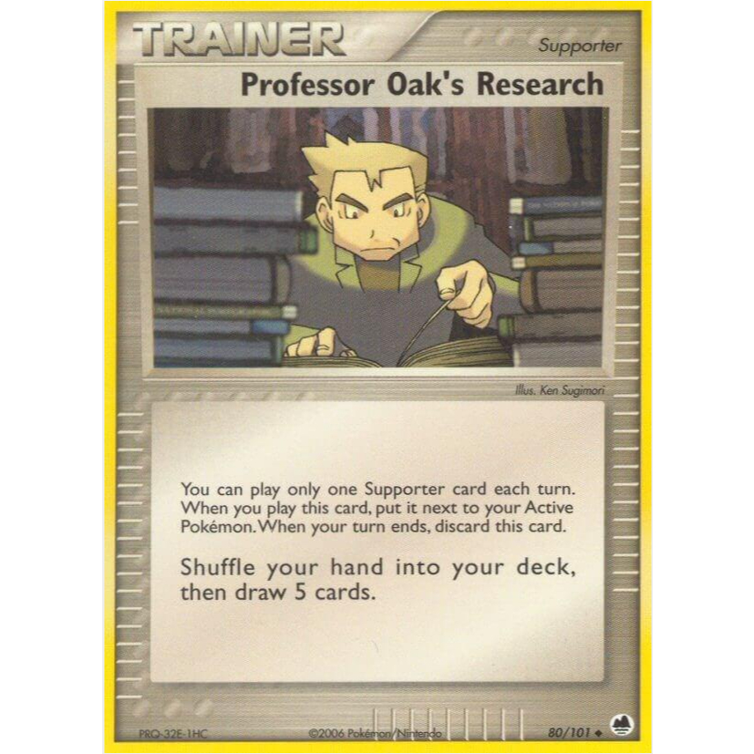 [Thẻ bài Pokemon TCG] Professor Oak's Research 80/101 Uncommon