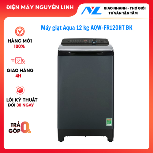 Máy giặt Aqua Inverter 12kg AQW-FR120HT BK