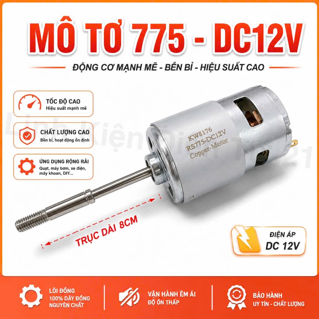 Mô Tơ Quạt 775 ( 12V )