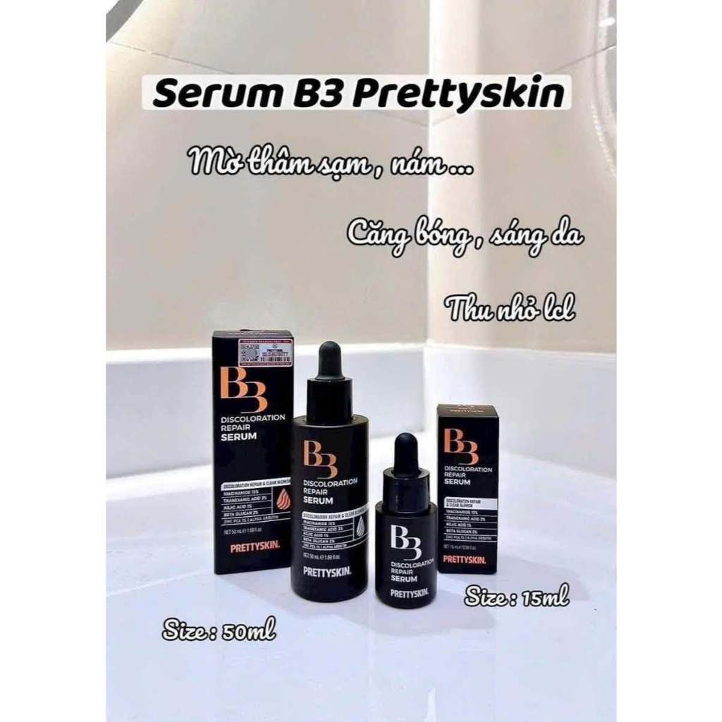 Tinh chất B3 Discolororation Repair Serum Prettyskin