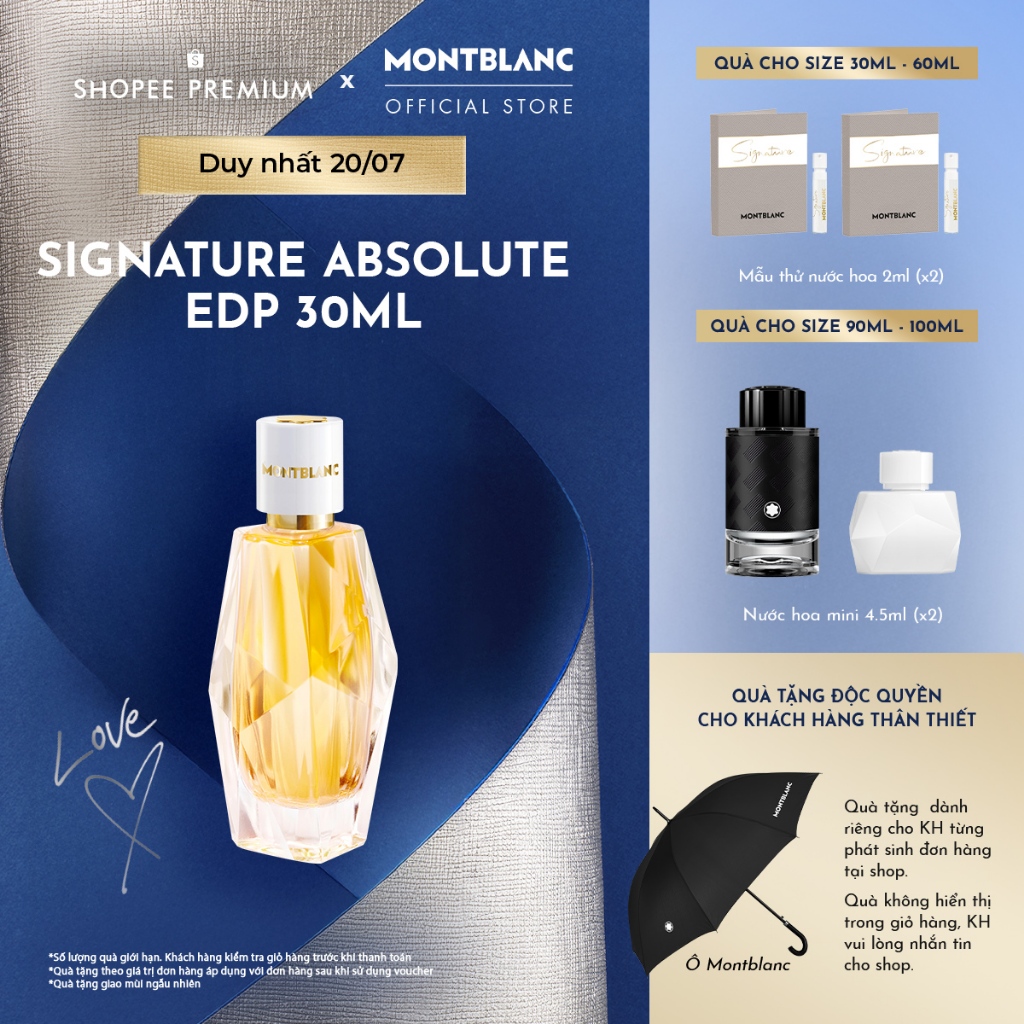 Nước hoa nữ Montblanc Signature Absolue EDP 30ml