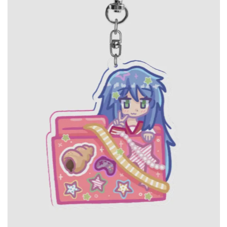 lucky star konata folder keychain