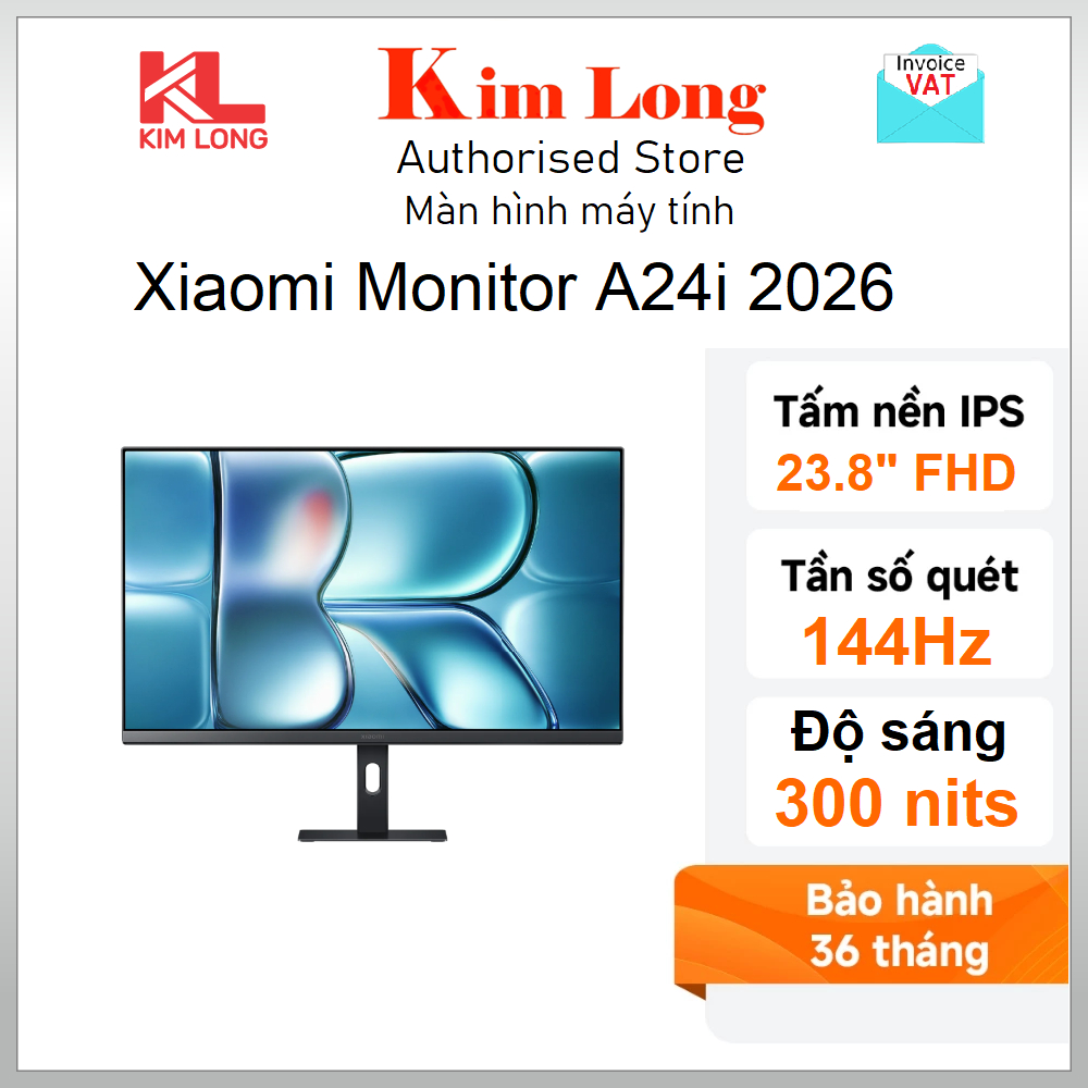 Màn hình máy tính Xiaomi A24i 1080P FHD 23.8 inch IPS 144Hz 300nits(ELA5444EU) - Hàng chính hãng