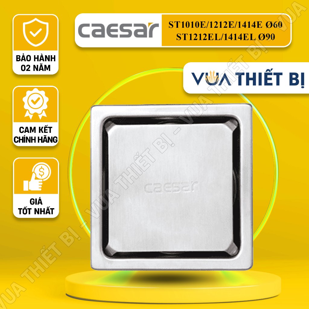 CAESAR ST1010E ST1212E ST1212EL ST1414E ST1414EL  - Phễu thoát sàn Inox SUS304