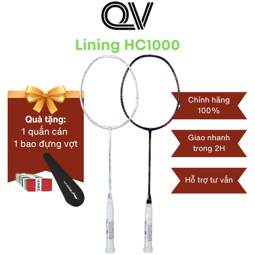 Vợt cầu lông Lining HC1000 chính hãng Quốc Việt Badminton thích hợp chơi cả tấn công lẫn phòng thủ