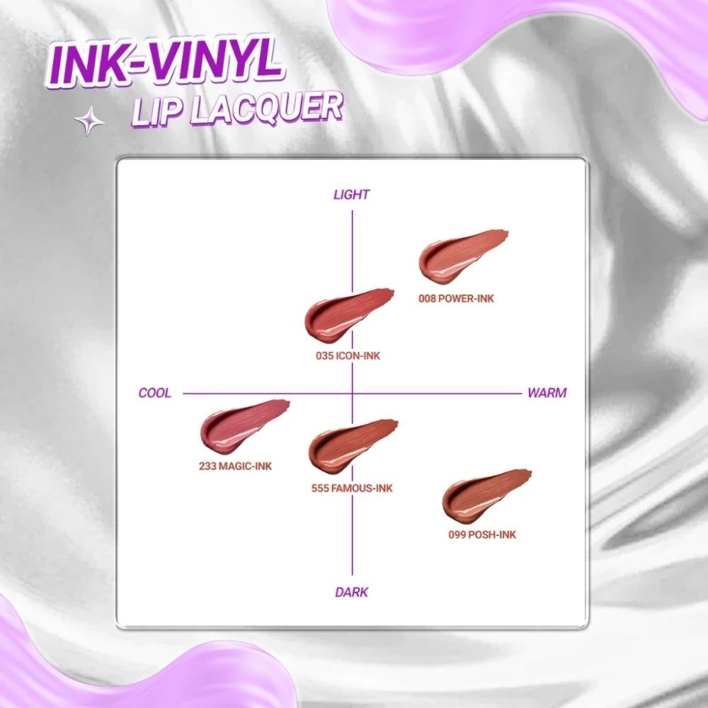 Ảnh 24 của Son kem bóng Dazzle Me Ink-Vinyl Lip Lacquer lâu trôi mịn màng kháng nước, ngọt ngào, 2.5ml