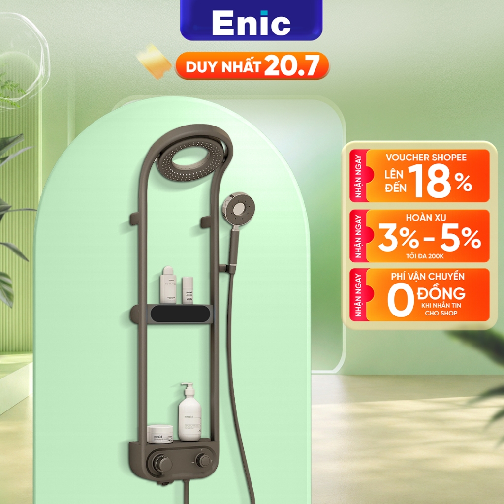 Bộ vòi sen tắm cao cấp Enic M1,M3 điều chỉnh nóng lạnh, tiết kiệm nước, áp lực nước mạnh mẽ.
