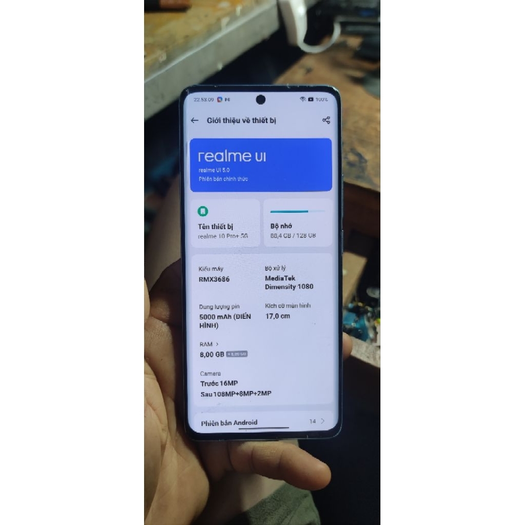 Điện thoain realme 10 pro plus 8/128gb cũ rẻ như xác